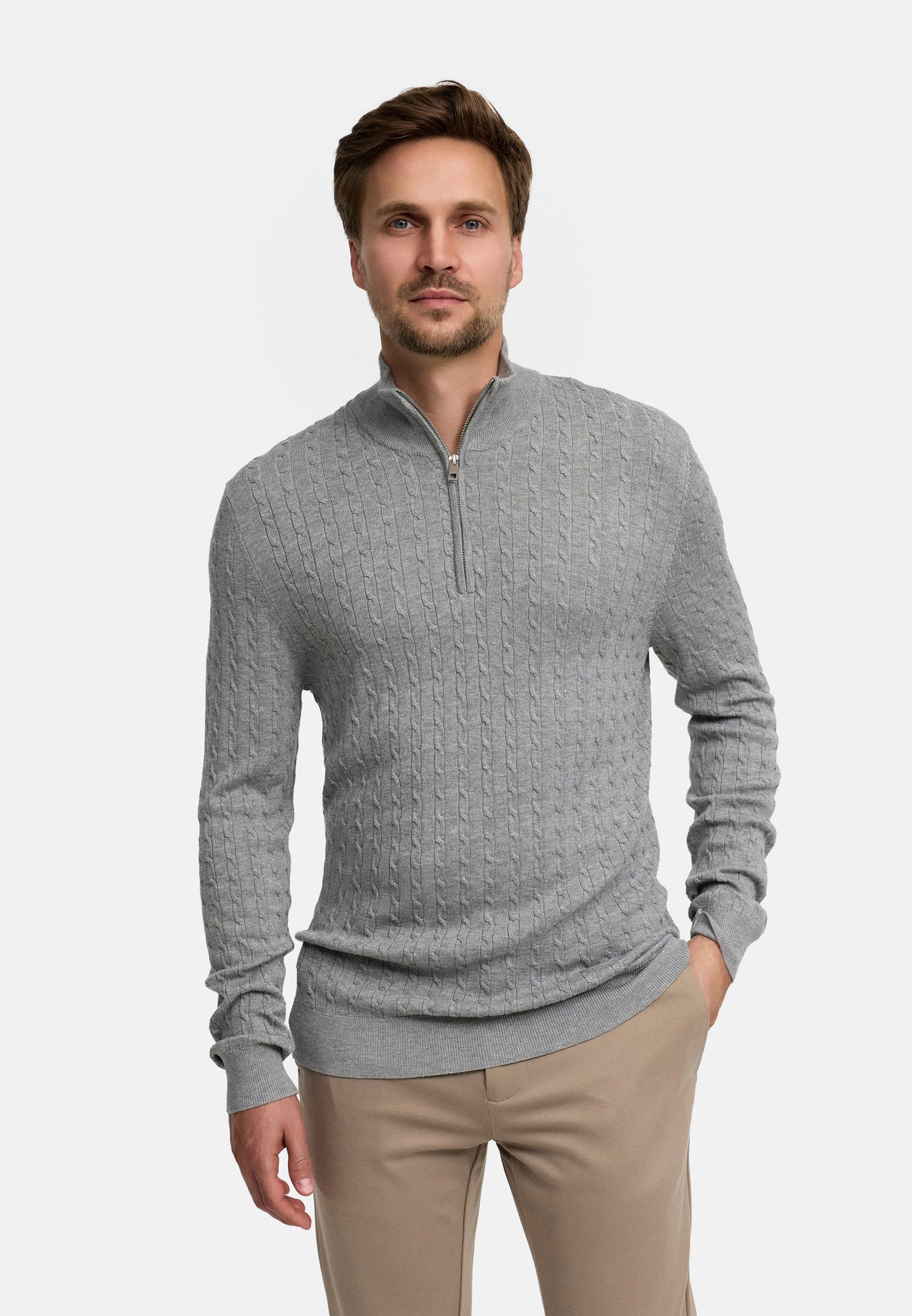 Strickpullover JFCamden half zip knit