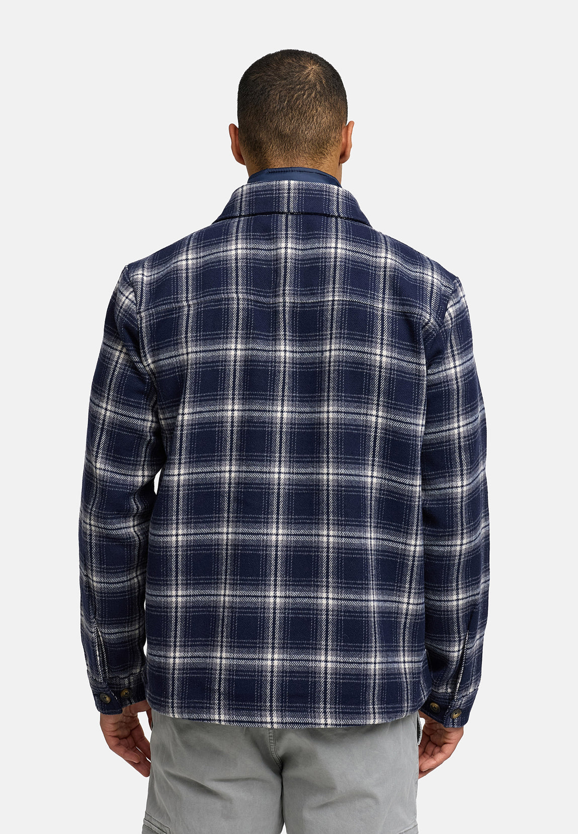 Indicode Heren Spin Jacket | Langarmhemd gevoerde overgangsjack Grey Mix M Indicode Heren Spin Jacket | Langarmhemd gevoerde overgangsjack Grey Mix M