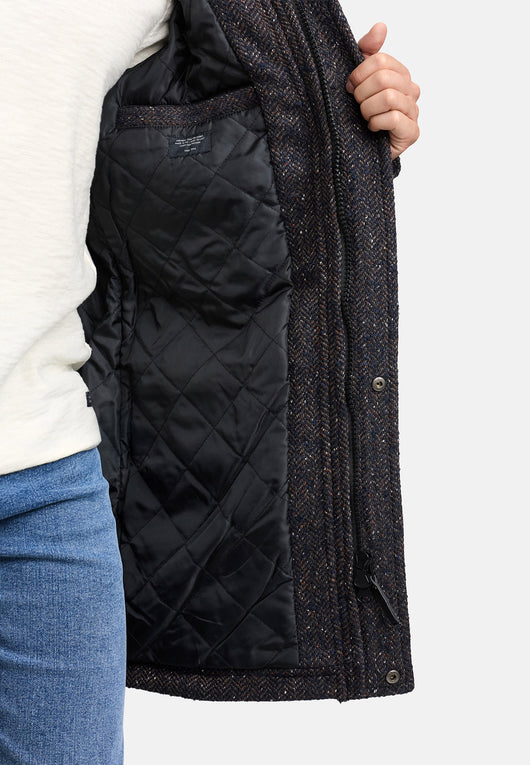 Indicode Men's Liam Duffle Coat with stand-up collar and hood