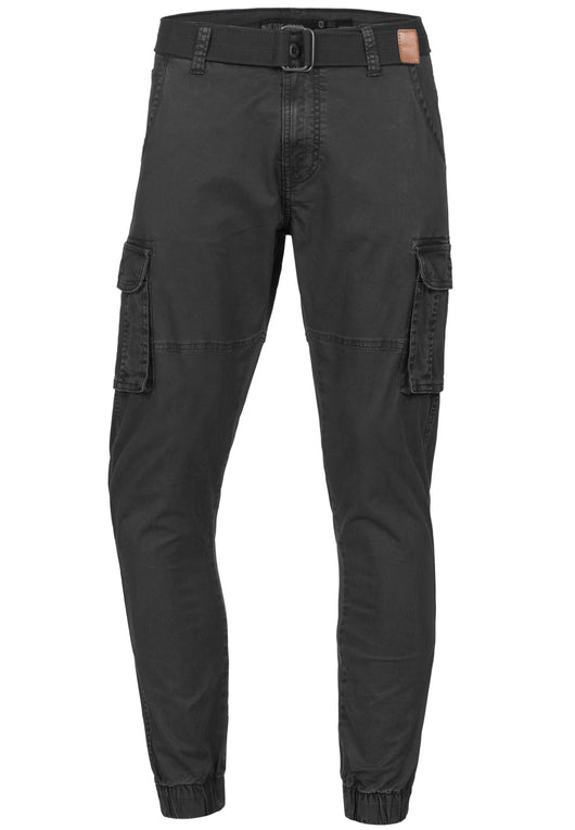Indicode men's Kerr cargo pants made of 98% cotton incl. belt