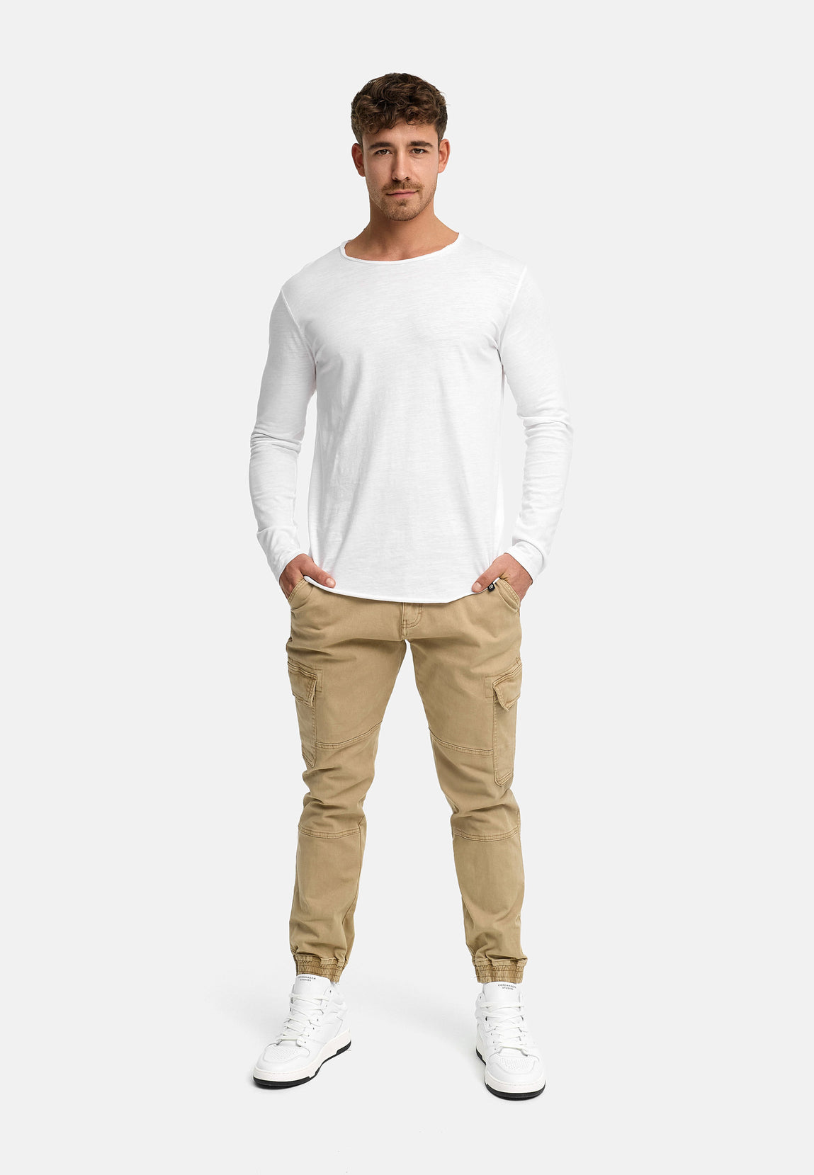 Indicode Heren INWalmie Cargo Pants | Cargobroek van 98% katoen met 6 zakken Army 31/32
