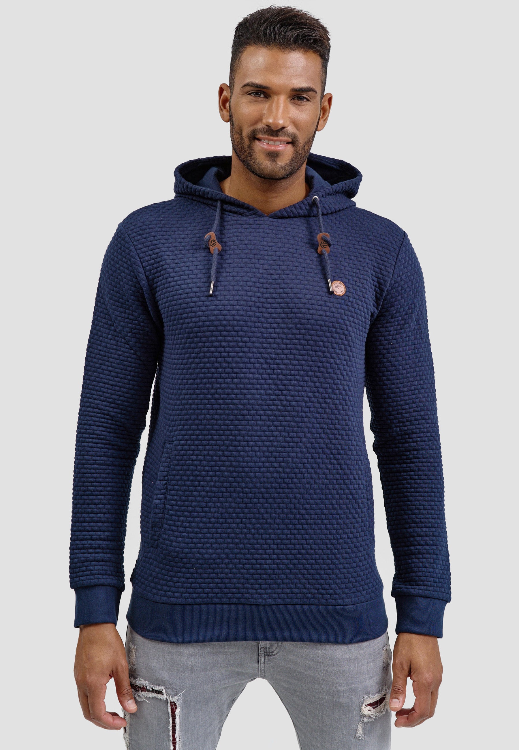 Indicode Heren INPulko Hoodie | Sweatjack met capuchon Fudge M
