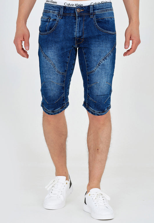 Indicode Men's Leon Shorts with 5 pockets made of 98% cotton