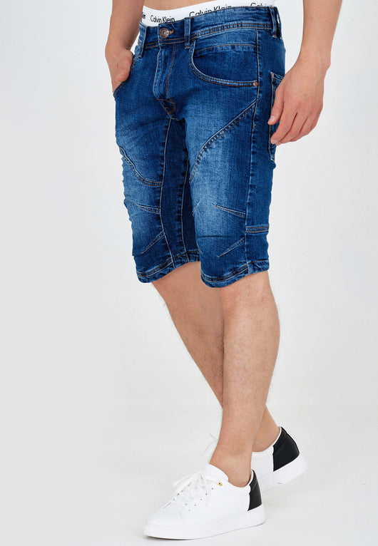 Indicode Men's Leon Shorts with 5 pockets made of 98% cotton
