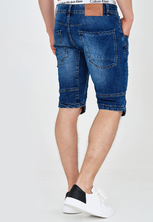 Indicode Men's Leon Shorts with 5 pockets made of 98% cotton