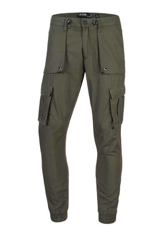 Indicode men's Leonard cargo pants made of cotton blend with 5 pockets