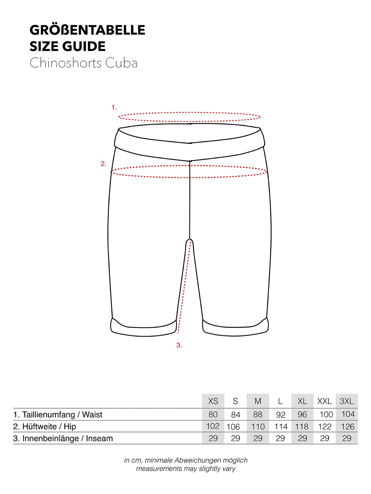 Shorts Chino Cuba