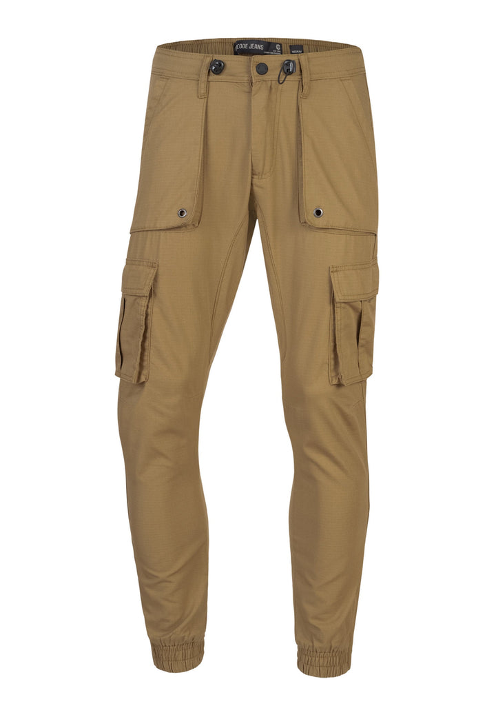 Indicode Herren Leonard Cargohose aus Baumwoll-Mix mit 5 Taschen - INDICODE