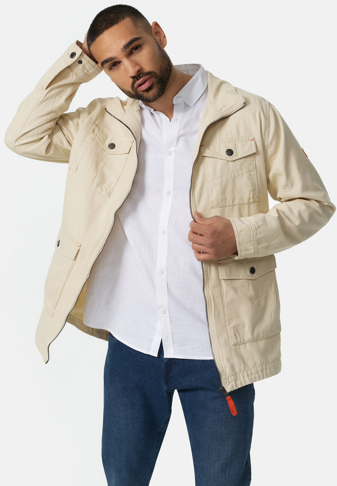 Indicode men\'s Simeon jacket – made INDICODE of cotton