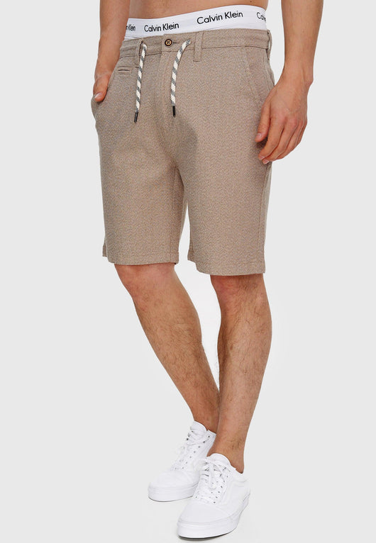 Indicode Herren Stephenson Chino Shorts mit 5 Taschen aus 98% Baumwolle - INDICODE