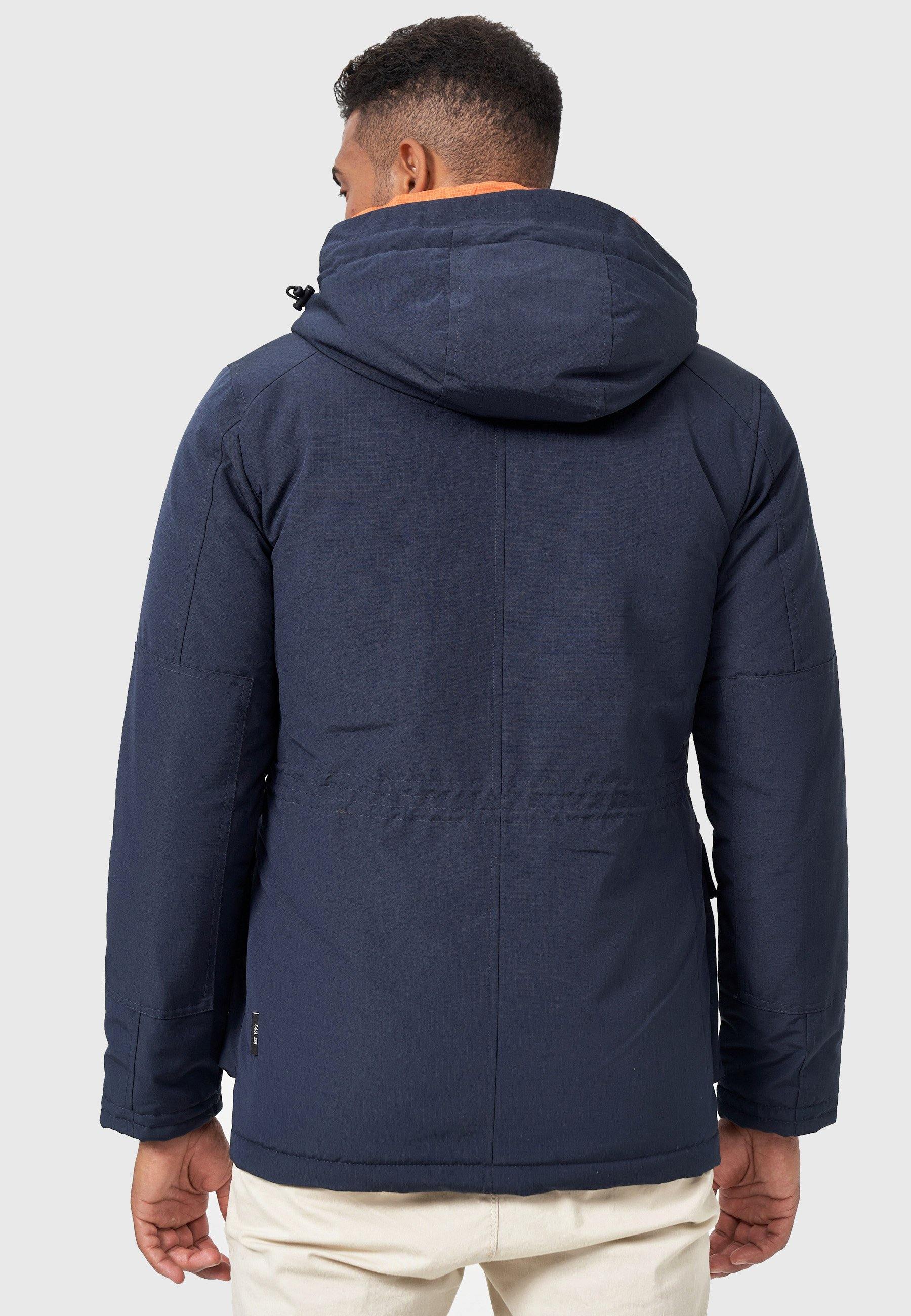 Warme winterparka voor meisjes met waterafstotende functie - indigo