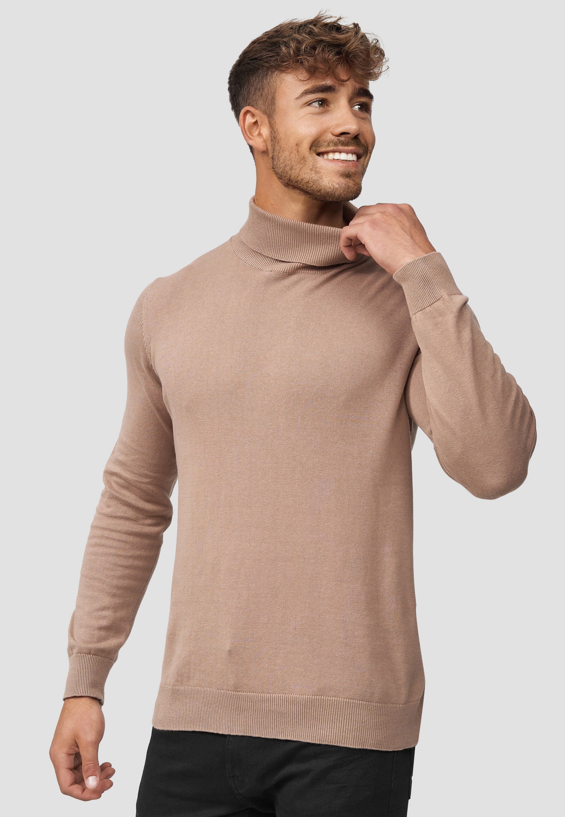 Gionfriddo Italian Mock turtle neck Mens light weight sweater