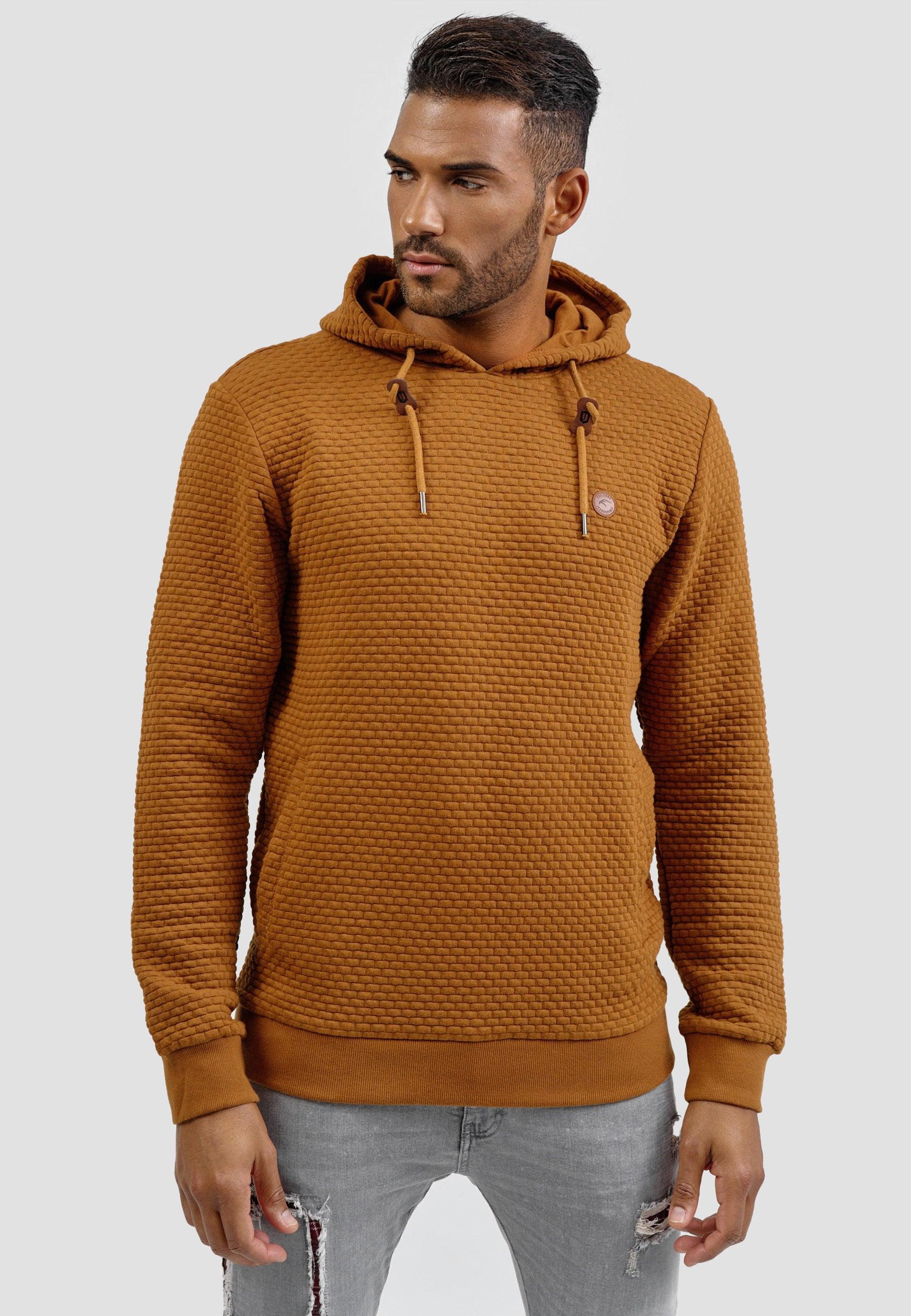 Mens brown shop hooded sweatshirt