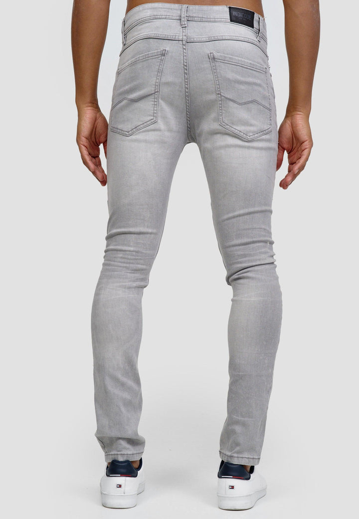 Indicode men's Compton denim trousers made of 89% super stretch cotton