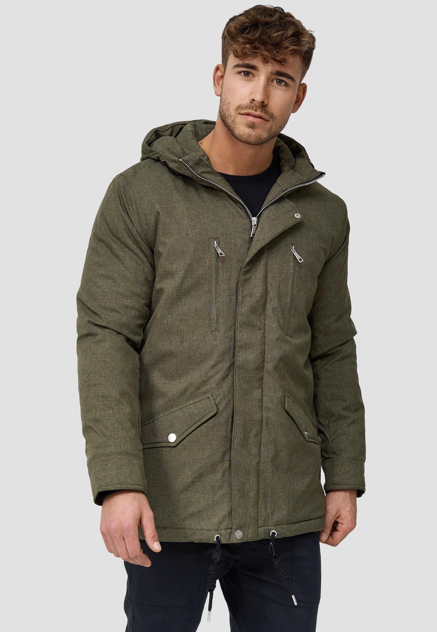 Jeff Men's Anders Parka with hood and concealed zip – INDICODE