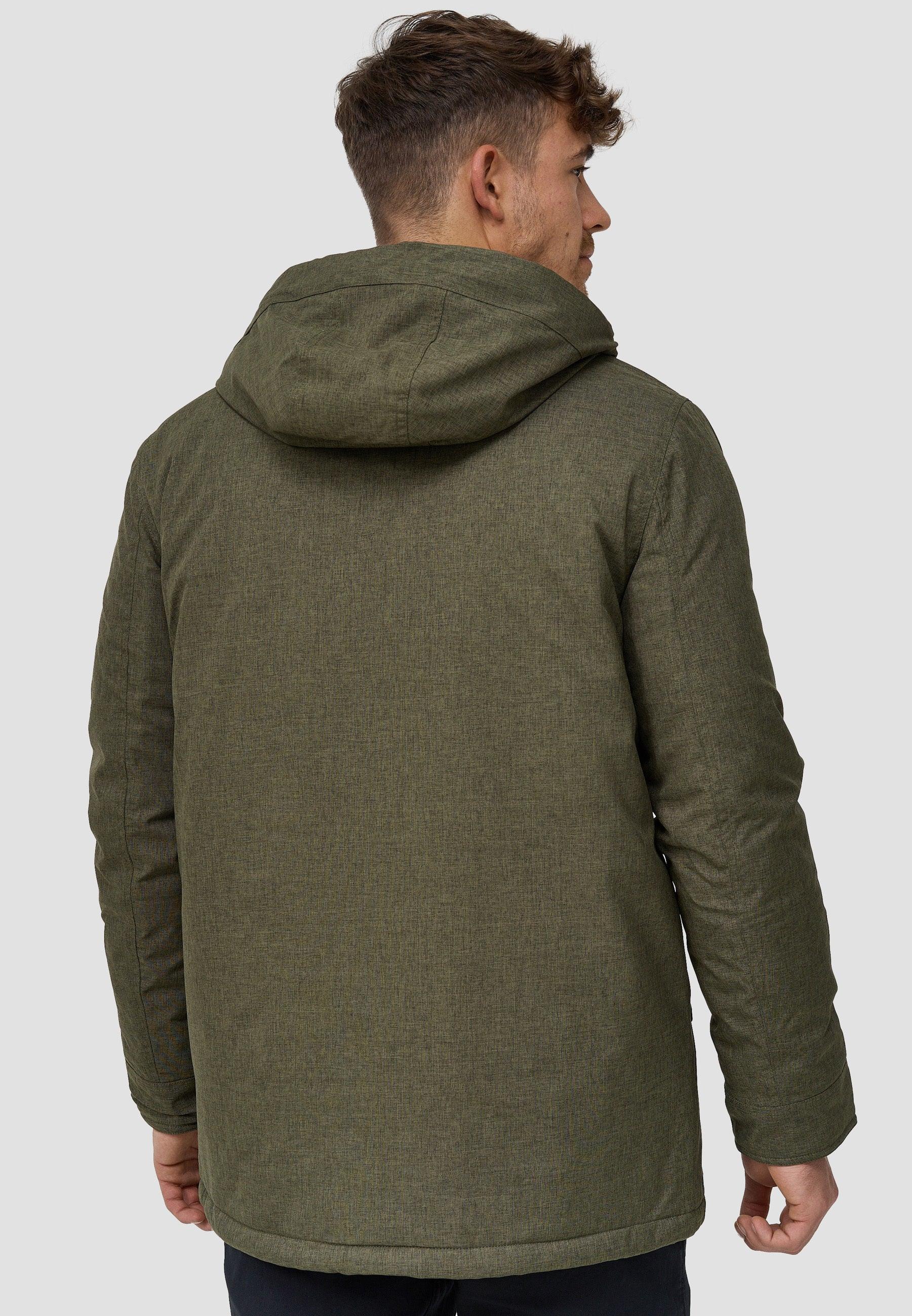 Jeff Men's Anders Parka with hood and concealed zip – INDICODE