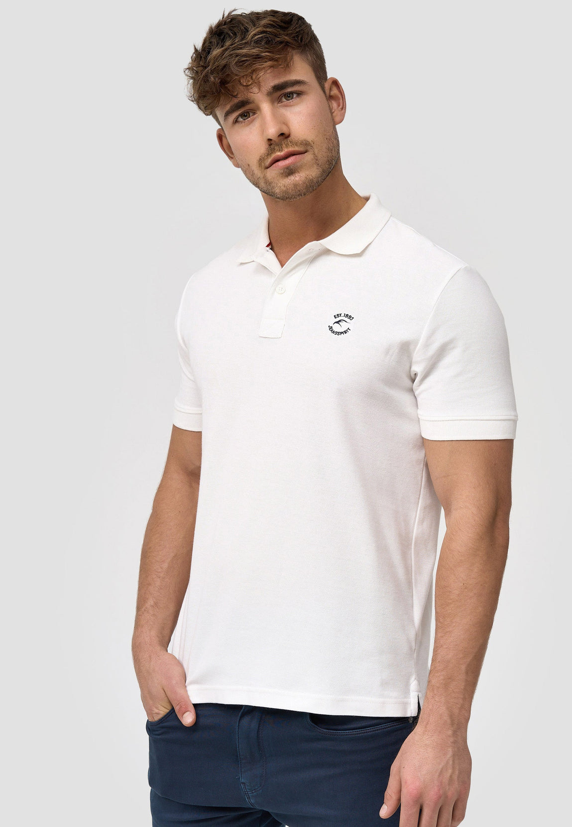 Indicode men s Wadim polo shirt made from 100 cotton