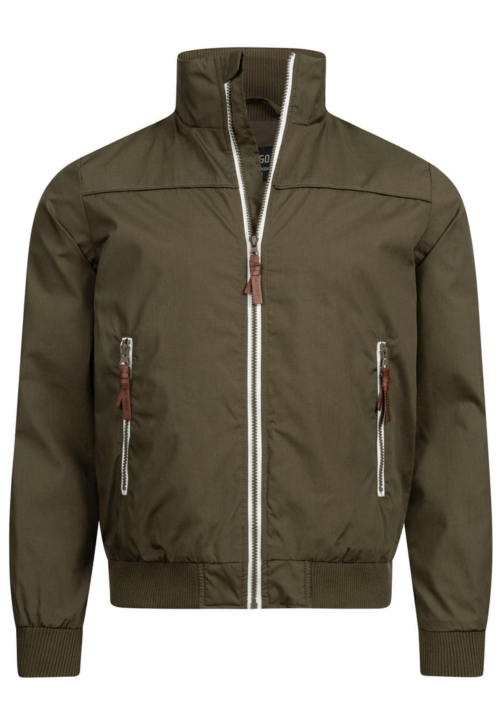Indicode Herren Ivano Jacke mit Kragen & Reißverschluss - INDICODE