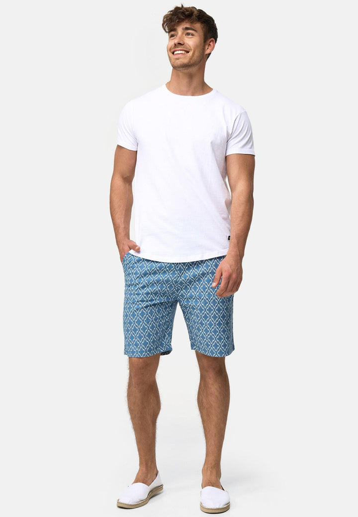 Indicode Herren Apostolis Chino Shorts mit 4 Taschen aus 55% Leinen - INDICODE