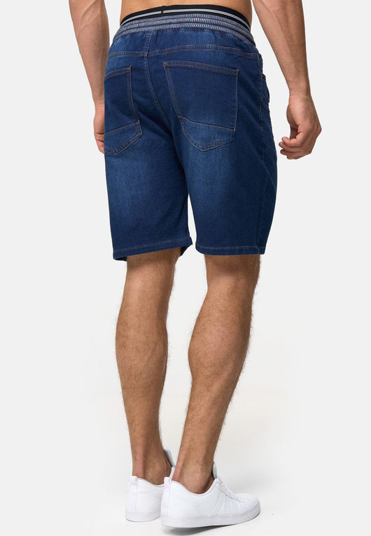 Indicode Herren Ettore Shorts mit 5 Taschen und Kordelzug aus 84% Baumwolle - INDICODE