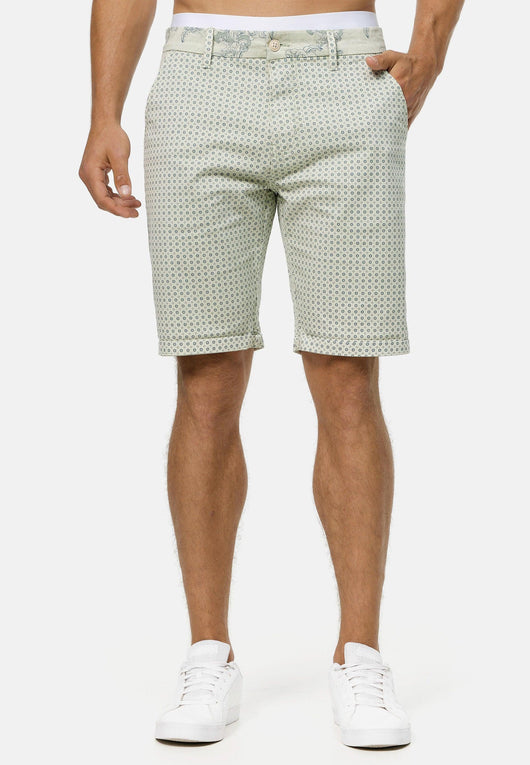 Indicode Herren Herrera Chino Shorts mit 5 Taschen aus 98% Baumwolle - INDICODE