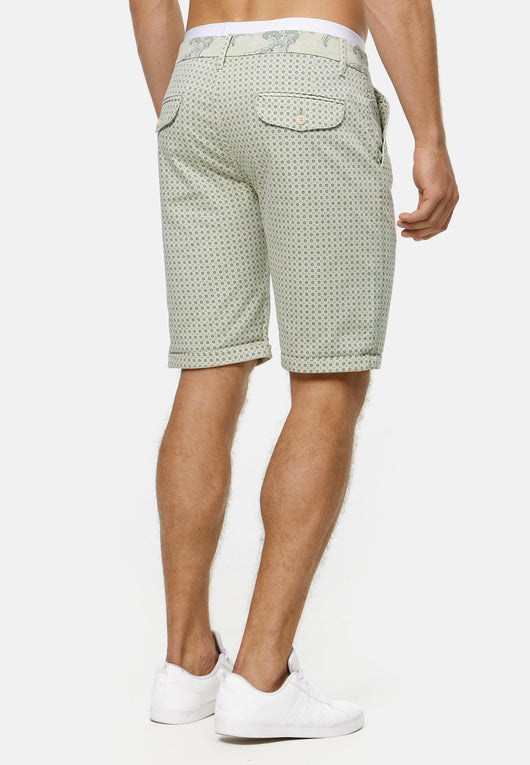 Indicode Herren Herrera Chino Shorts mit 5 Taschen aus 98% Baumwolle - INDICODE