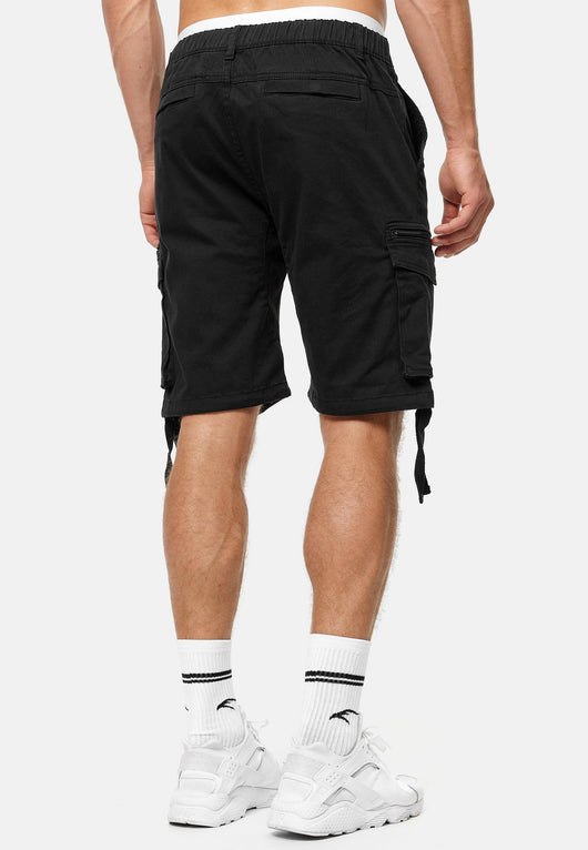 Indicode Herren Agron Cargo Shorts mit 6 Taschen aus 98% Baumwolle