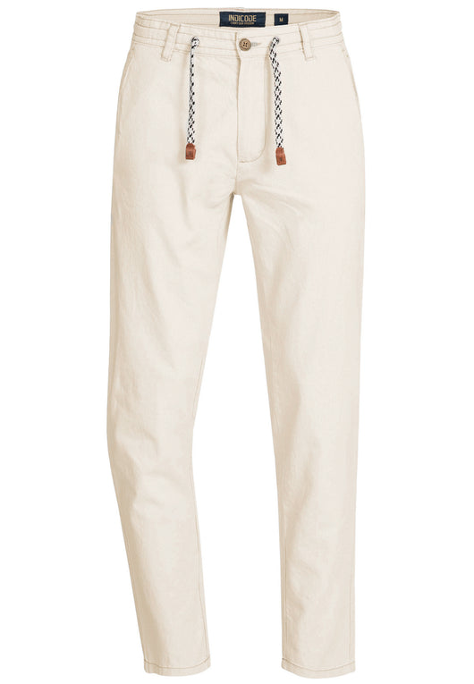 INDICODE JEANS BLNDA - Broek - offwhite/crème INDICODE JEANS BLNDA - Broek - offwhite/crème