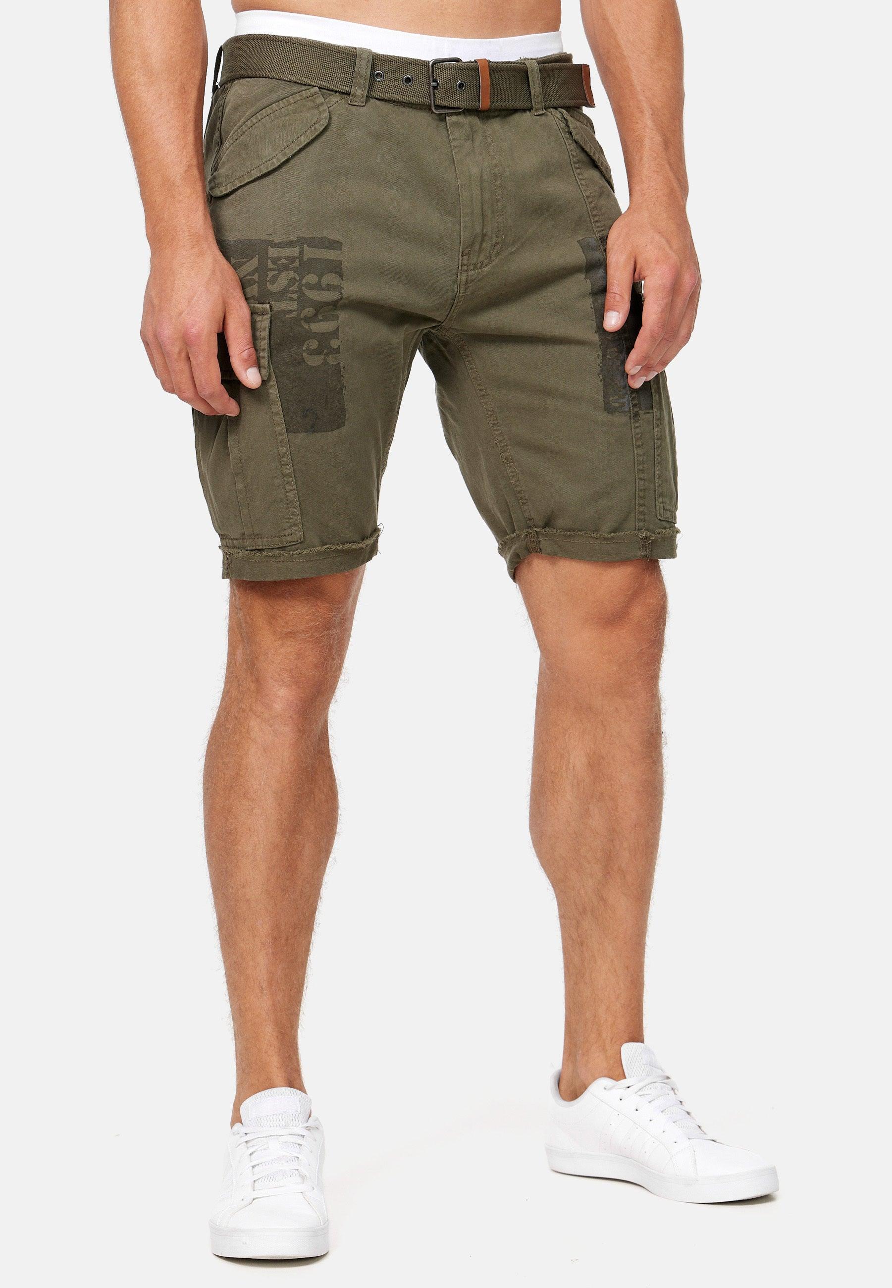 Mens long hot sale cargo shorts