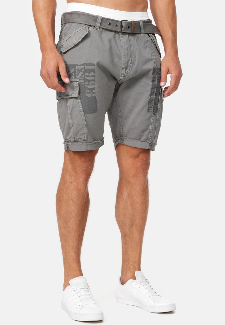 Indicode Herren Jaramillo Cargo Shorts mit 6 Taschen aus 100% Baumwolle - INDICODE