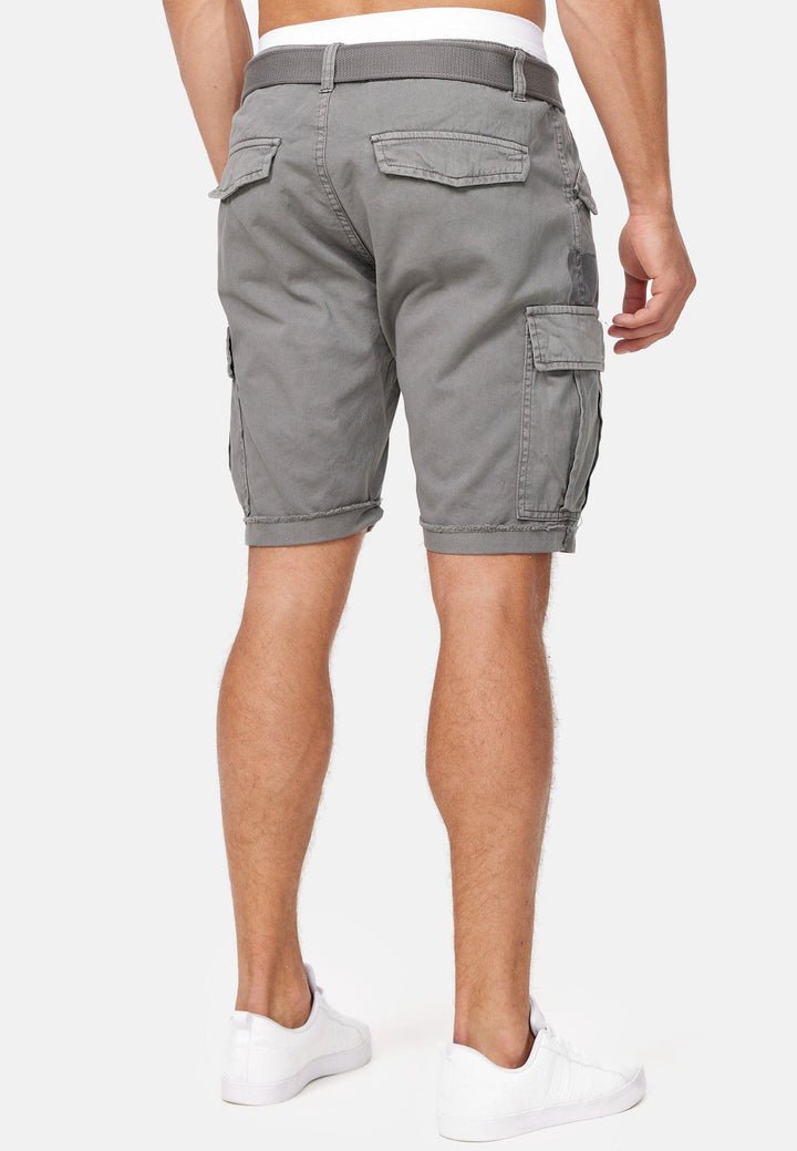 Indicode Herren Jaramillo Cargo Shorts mit 6 Taschen aus 100% Baumwolle - INDICODE