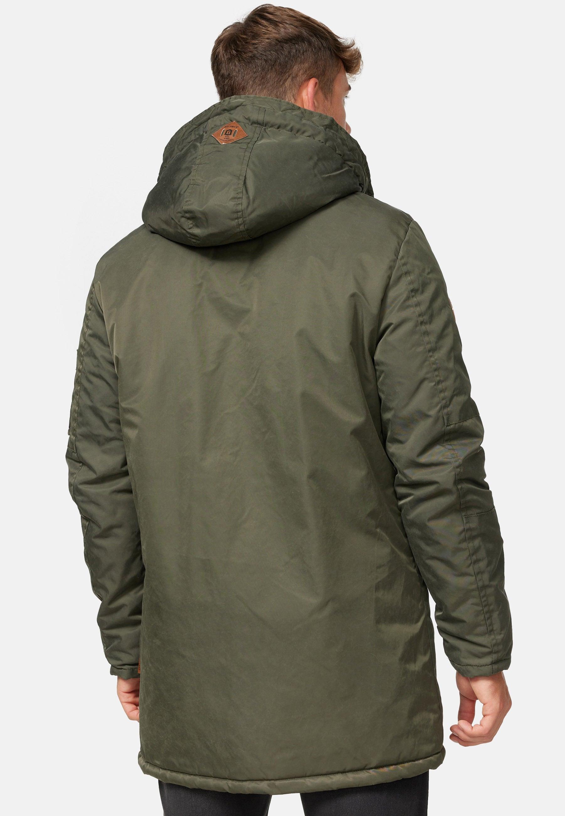 Indicode Men's Bardsley Parka with lined hood (teddy lining) & 6