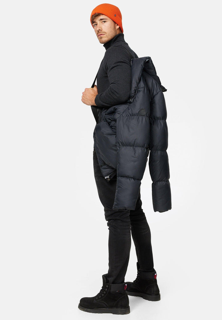 Indicode Herren Lanse Winterjacke in Daunenjacken-Optik mit Stehkragen - INDICODE
