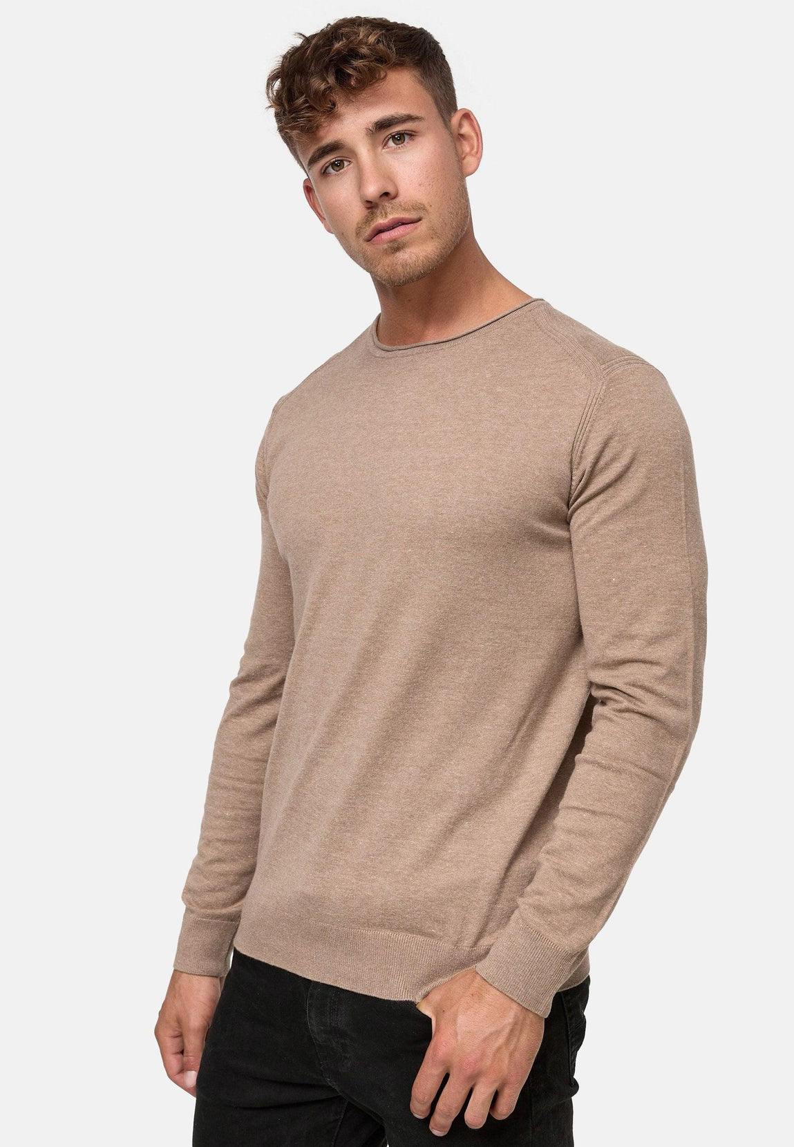 Strickpullover Strick T Shirt Herren Indicode Long Strick Pullover