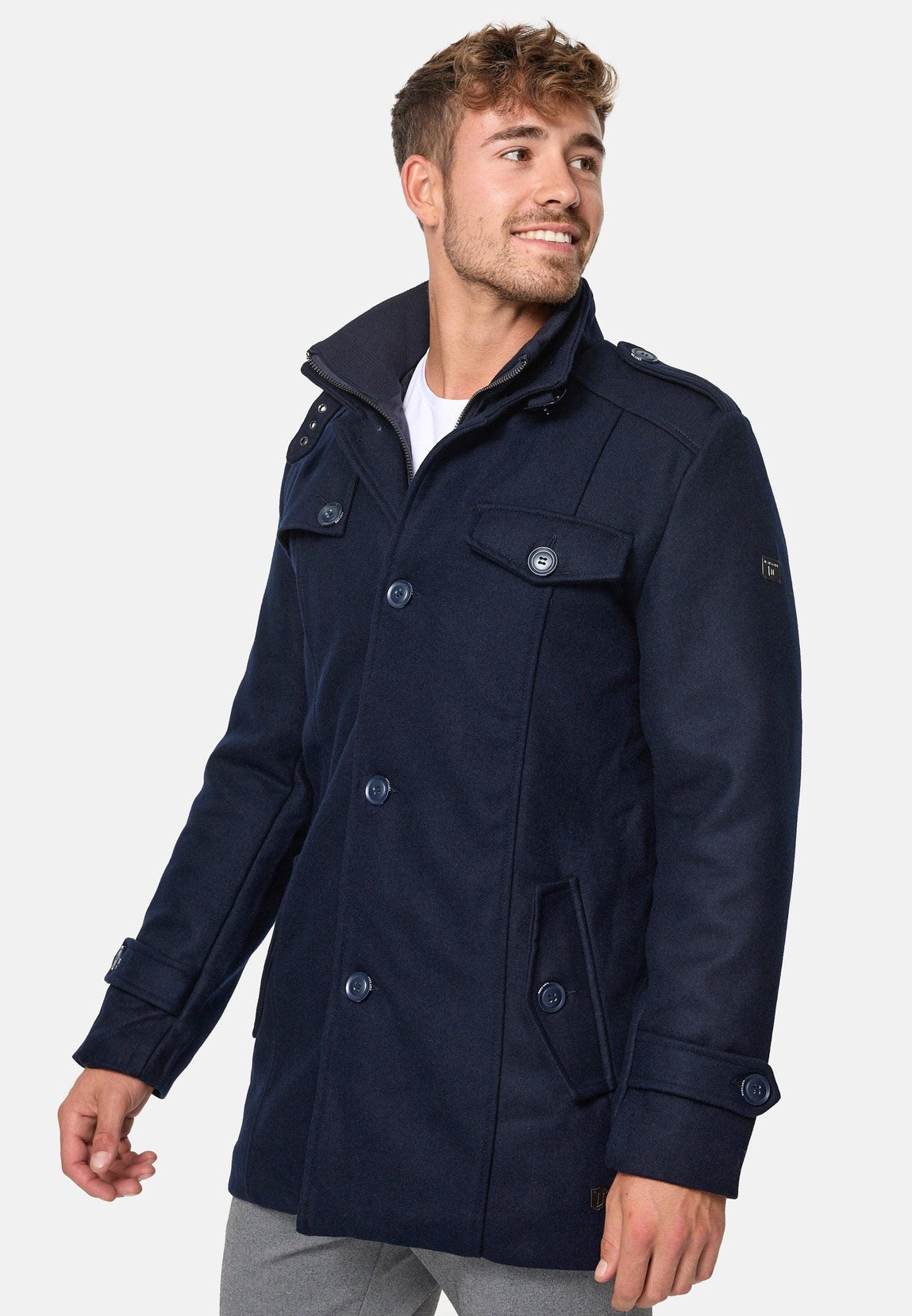 Indicode men's Brandon short coat with stand-up collar – INDICODE