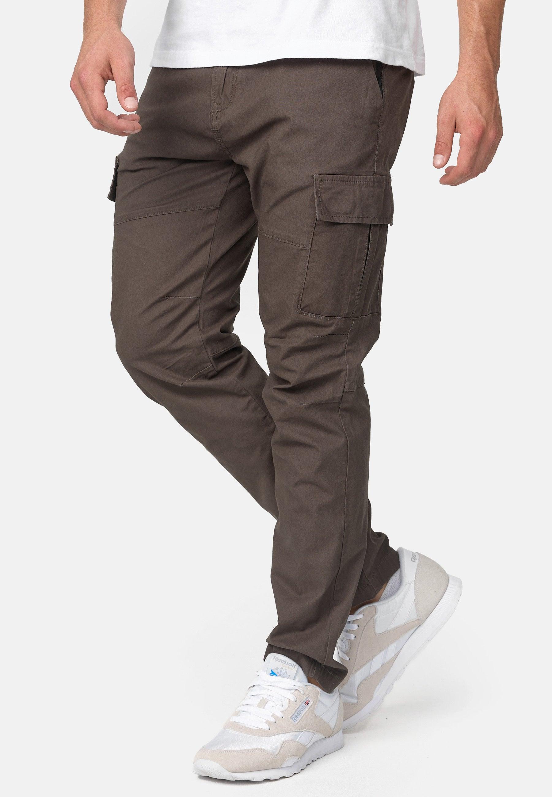 Indicode Men s Mathews Cotton 8 Pocket Cargo Trousers INDICODE