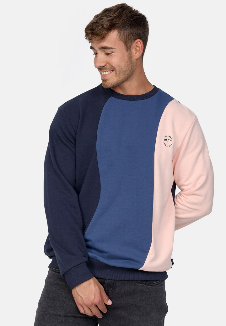 Indicode Herren Willow Sweatshirt 3-farbig mit Rundhalsausschnitt - INDICODE