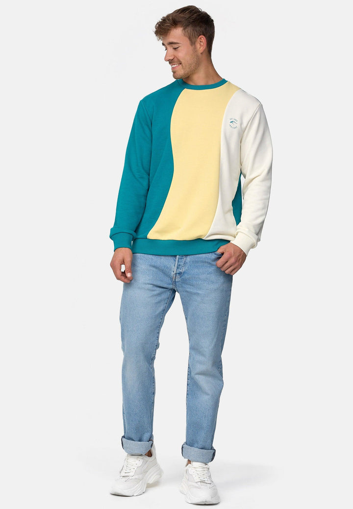 Indicode Herren Willow Sweatshirt 3-farbig mit Rundhalsausschnitt - INDICODE