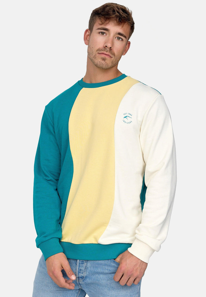 Indicode Herren Willow Sweatshirt 3-farbig mit Rundhalsausschnitt - INDICODE