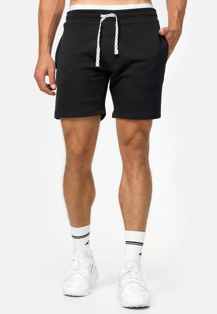 Indicode Herren Eddy 2er-Pack Sweatshorts mit Kordel - INDICODE