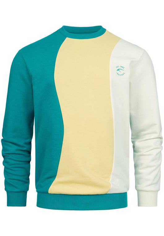 Indicode Herren Willow Sweatshirt 3-farbig mit Rundhalsausschnitt - INDICODE