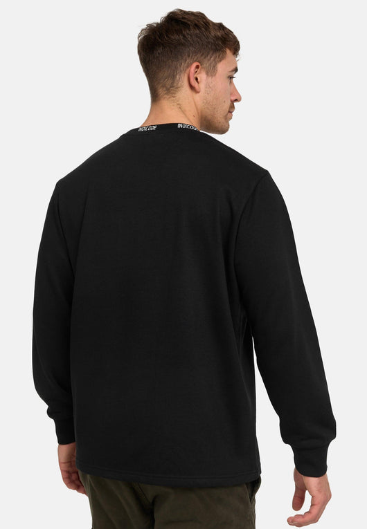 Indicode Herren INWhann Sweatshirt mit Rundhals-Ausschnitt und Brusttasche