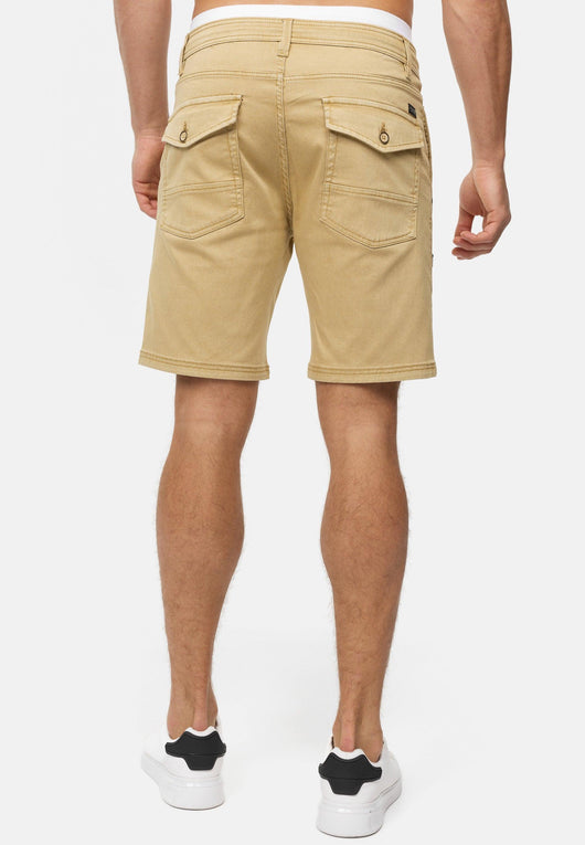 Indicode Herren INDiago Shorts mit 4 Taschen und Kordel aus 70% Baumwolle - INDICODE