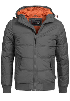 Indicode Hommes Adeline - Veste D'Hiver Avec Capuche Doublée Et Coupe-Vent