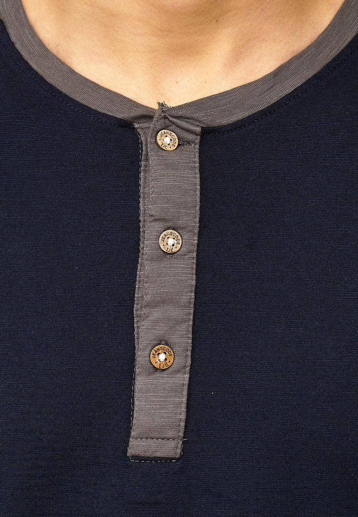 Indicode Herren Willbur Longsleeve Langarmshirt aus 100% Baumwolle - INDICODE