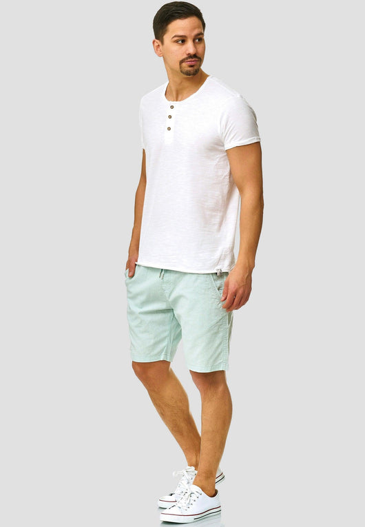 Indicode Men's Bridstow Chino Shorts made from 55% cotton & 45% linen