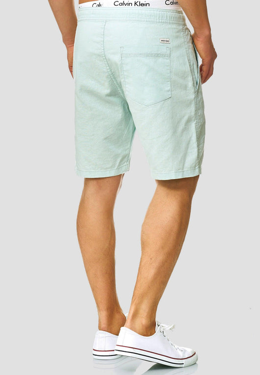 Indicode Men's Bridstow Chino Shorts made from 55% cotton & 45% linen