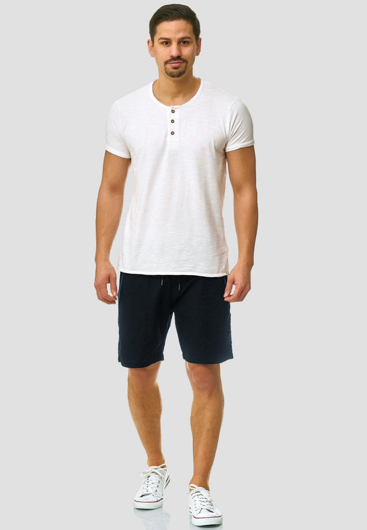 Indicode Men's Bridstow Chino Shorts made from 55% cotton & 45% linen