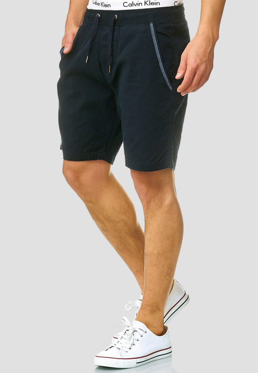 Indicode Men's Bridstow Chino Shorts made from 55% cotton & 45% linen