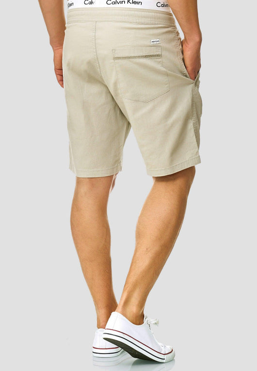 Indicode Men's Bridstow Chino Shorts made from 55% cotton & 45% linen